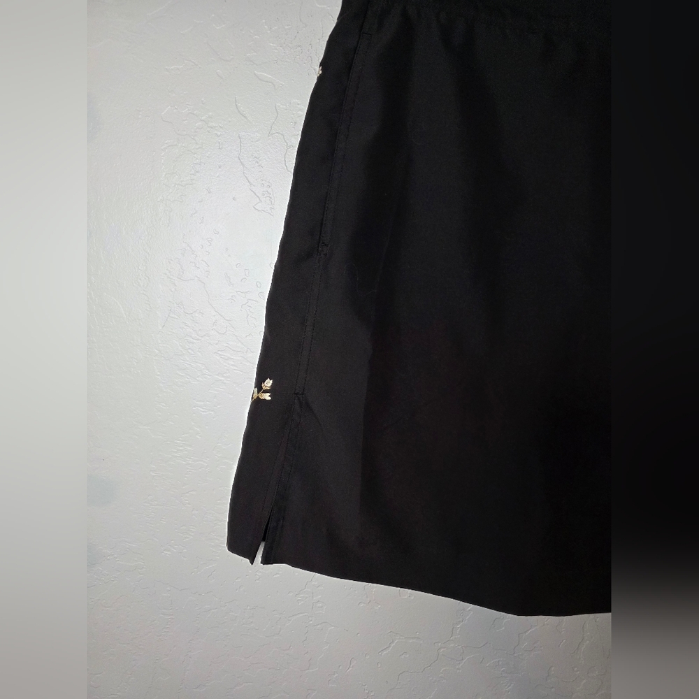 IZOD Floral Black Golf Skort with Floral Side Details Size 10 - Picture 2 of 10